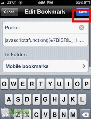 2.jpg 在iOS設備上如何使用Chrome浏覽器的書簽