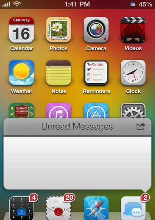 iPhone顯示當前未讀通知內容新方式 &nbsp