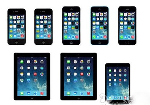 iOS7各機型功能特性差別分類 &nbsp