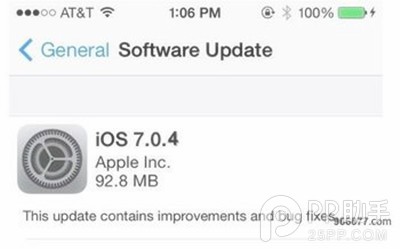 ios7.0.4什麼時候發布?  