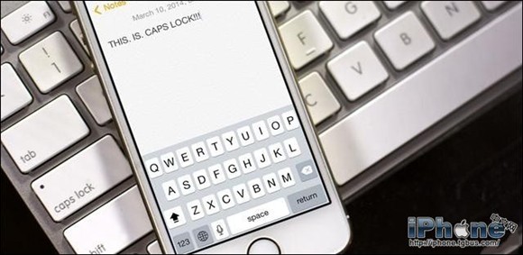iOS 7.1使用技巧之如何判斷大寫鎖定鍵？ &nbsp