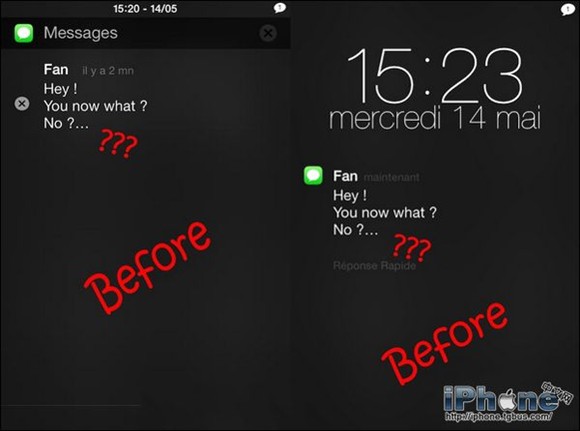 IOS鎖屏通知中心短信內容如何全部顯示?  