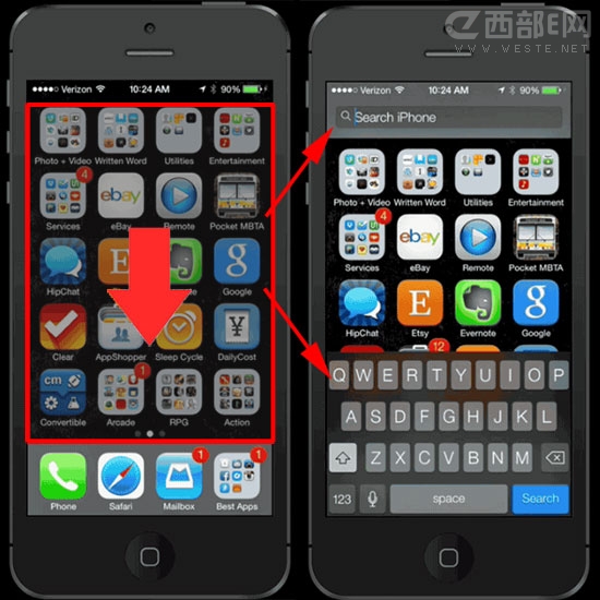 iOS7搜索界面在哪 &nbsp
