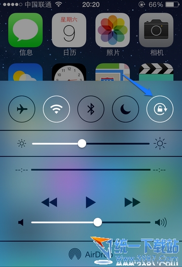 iPhone6 plus怎麼/如何讓屏幕不旋轉?