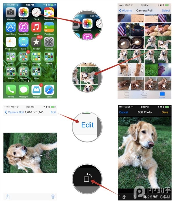 iOS8如何旋轉照片更簡便?  