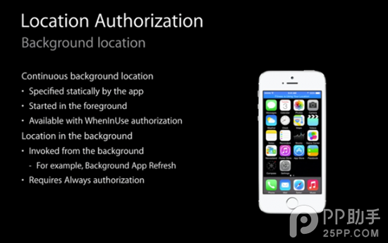iOS8位置請求的通知在哪裡 &nbsp