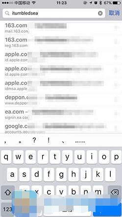 搜索Safari已保存的密碼 &nbsp