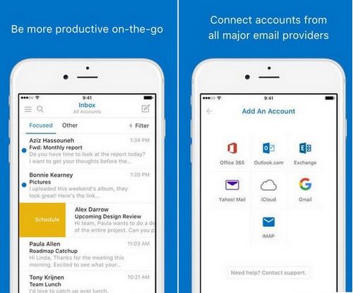 新版ios outlook功能可體驗3Dtouch &nbsp