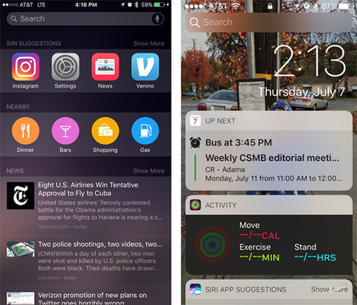 iOS 10全新鎖屏界面可操作性高不高,試試便知!