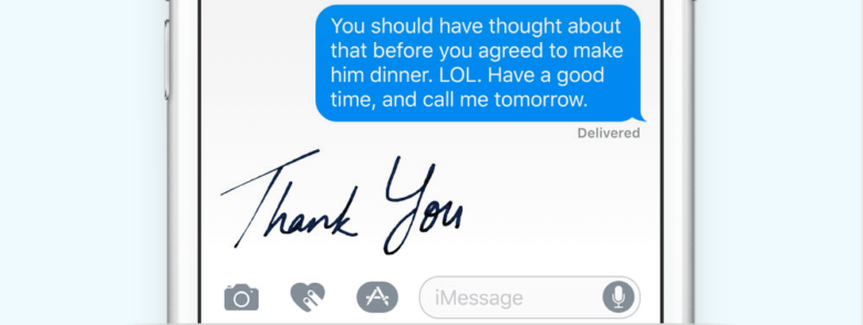 iOS10教程：如何在短信應用中發送手寫的內容 &nbsp