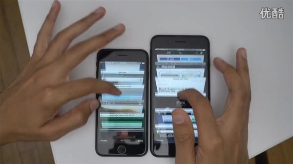 2GB iPhone 7和3GB iPhone 7 Plus速度對比 &nbsp