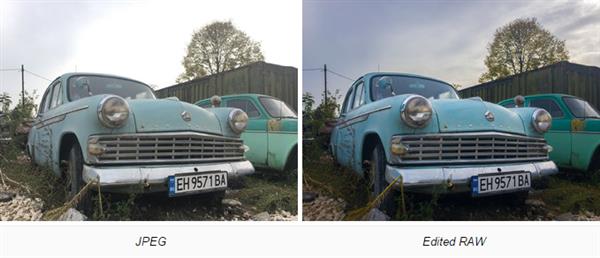 蘋果iPhone RAW和JPEG照片區別對比:差別好大