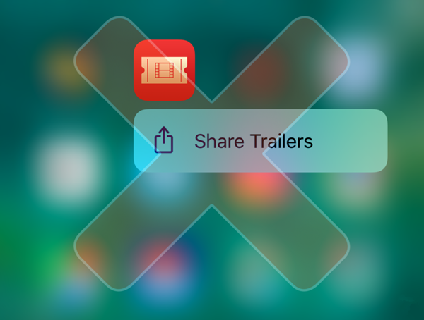 ios10如何移除3D Touch菜單的分享選項 &nbsp