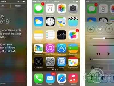 一、下拉通知中心 控制中心 一、下拉通知中心 控制中心