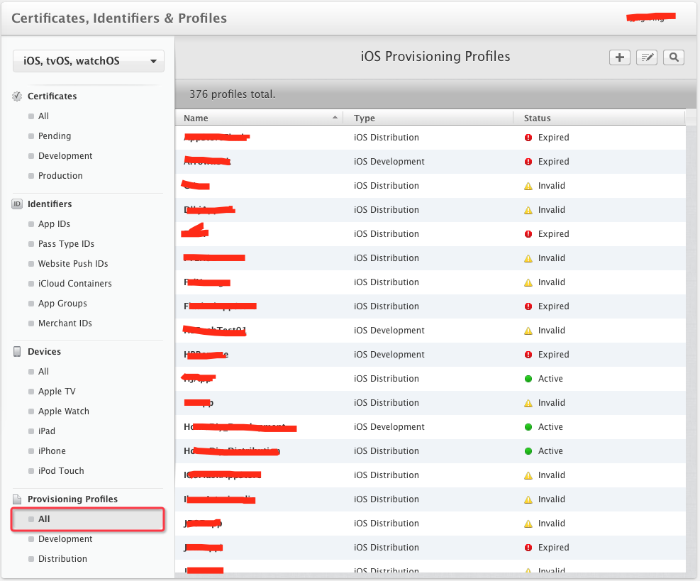 \ 配置概要文件