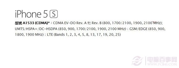 A1533型號版本iPhone5S