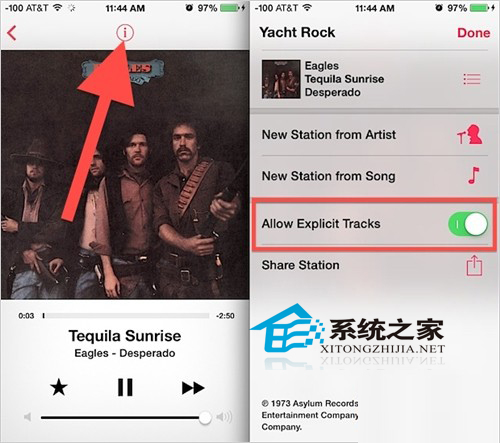 MAC中將iTunes Radio的歌詞自動過濾功能取消的方法