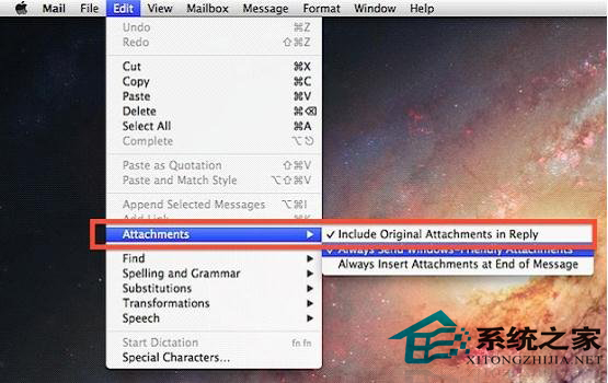 Mac OS X下如何在回復郵件時附件不丟失