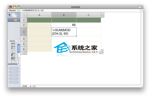 MAC使Numbers單元格顯示公式而不是答案的方法