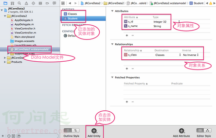 第二步 點開數據模板文件,添加實體,添加屬性