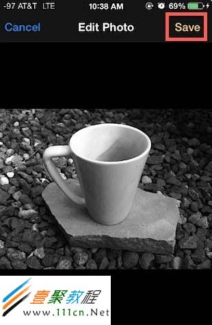 最後不要忘了保存下處理後的照片