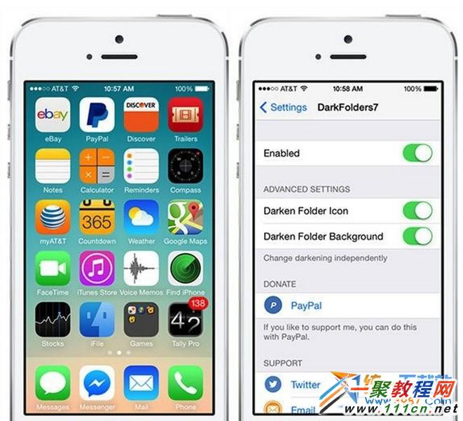 iOS7.1.1越獄插件DarkFolders7怎麼使用?