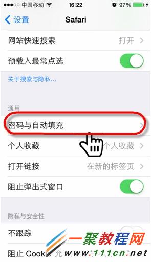 iphone6 怎麼查看/刪除Safari保存的網站密碼?