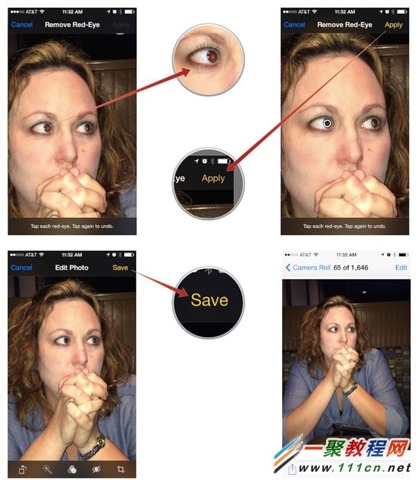 iphone6拍照技巧:一鍵修復紅眼照片
