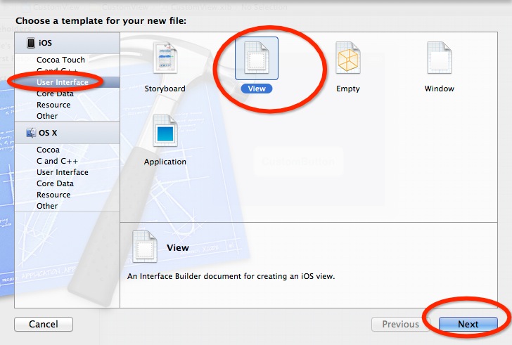 IOS開發之自定義視圖之使用XIB自定義一個UIView IOS開發之自定義視圖之使用XIB自定義一個UIView