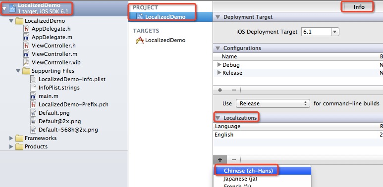xcode應用程序本地化 xcode應用程序本地化