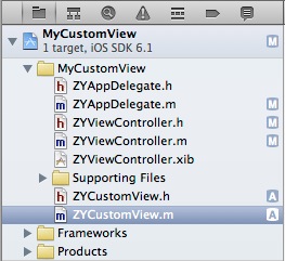 IOS開發之非XIB文件的自定義視圖 IOS開發之非XIB文件的自定義視圖