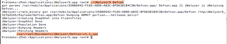 使用iNalyzer進行靜態分析