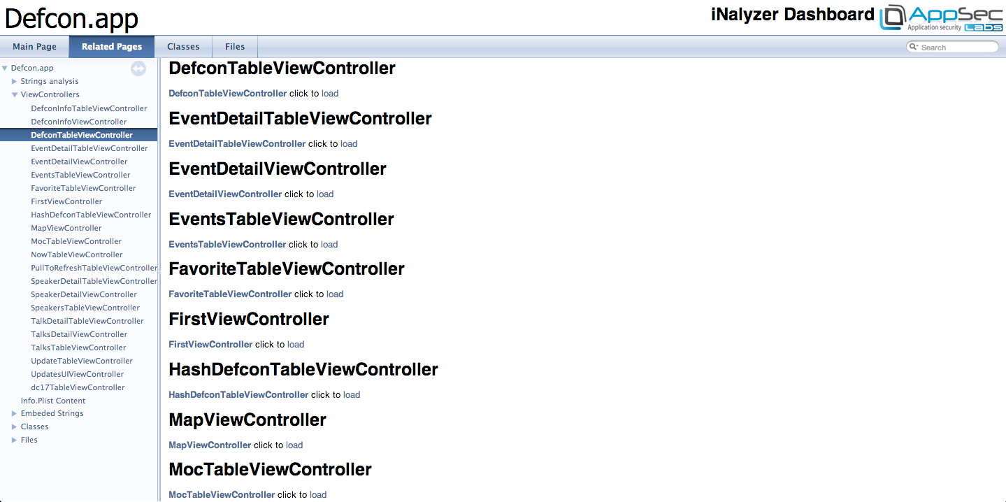 使用iNalyzer進行靜態分析