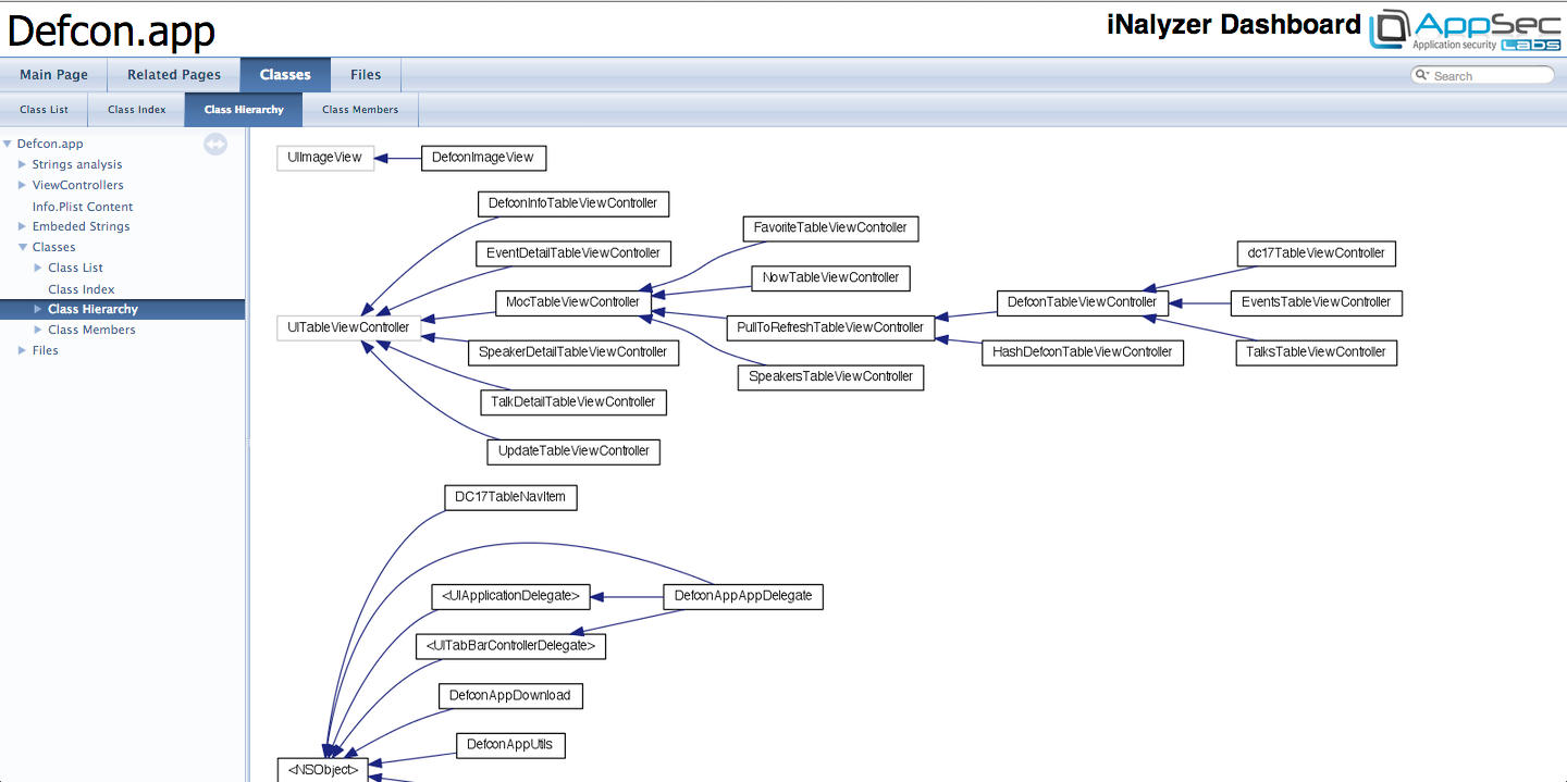使用iNalyzer進行靜態分析