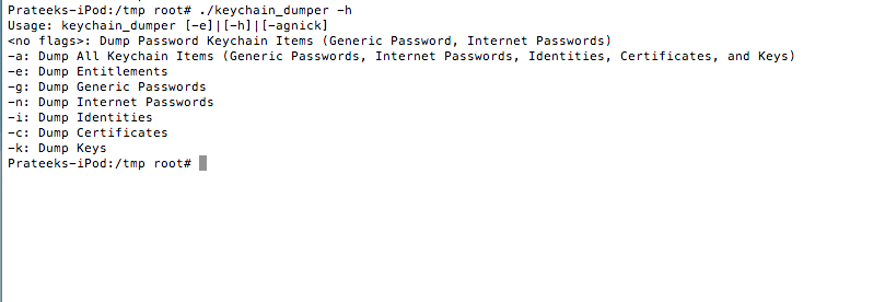 Keychain數據導出 Keychain數據導出