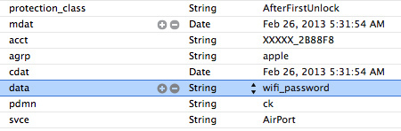 Keychain數據導出 Keychain數據導出