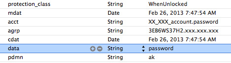 Keychain數據導出 Keychain數據導出