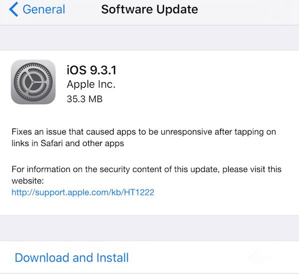 蘋果iOS9.3.1固件下載地址匯總 蘋果iOS9.3.1固件下載地址匯總