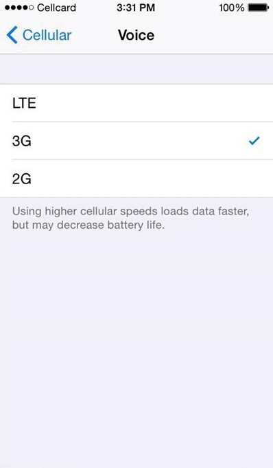 iOS 8.1隱藏功能:可自行切換2/3/4G網絡! iOS 8.1隱藏功能:可自行切換2/3/4G網絡!