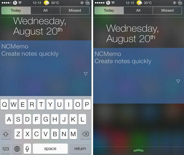 在通知中心直接記筆記便簽功能 在通知中心直接記筆記便簽功能