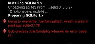 常見Cydia錯誤提示(紅字/黃字)和解決辦法 常見Cydia錯誤提示(紅字/黃字)和解決辦法