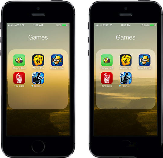 iOS7磨砂設計效果換成透明效果 iOS7磨砂設計效果換成透明效果