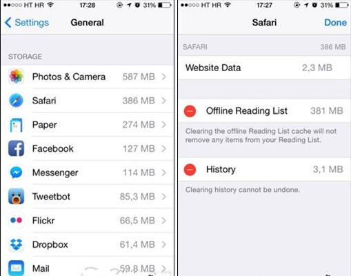 如何清楚Safari占用的大量儲存空間 如何清楚Safari占用的大量儲存空間