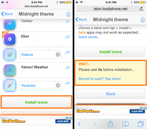 不越獄如何為iOS設備安裝主題? 不越獄如何為iOS設備安裝主題?