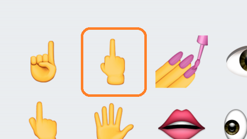 iOS9.1新增豎中指表情!但蘋果把它畫錯了 iOS9.1新增豎中指表情!但蘋果把它畫錯了