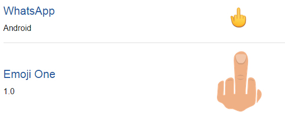 iOS9.1新增豎中指表情!但蘋果把它畫錯了 iOS9.1新增豎中指表情!但蘋果把它畫錯了