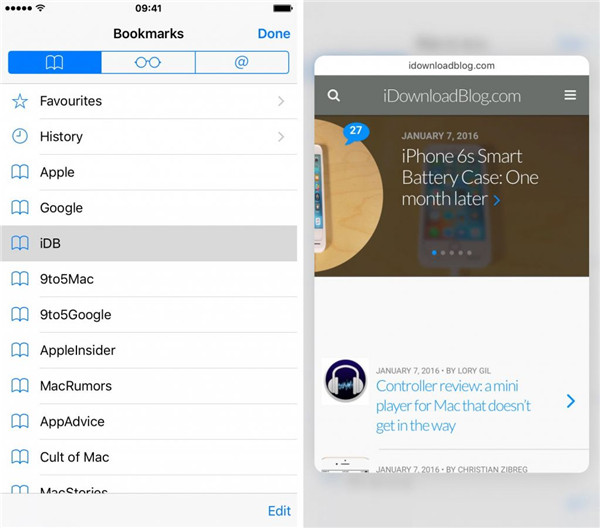 3D Touch在Safari內的八個應用,你會嗎? 3D Touch在Safari內的八個應用,你會嗎?