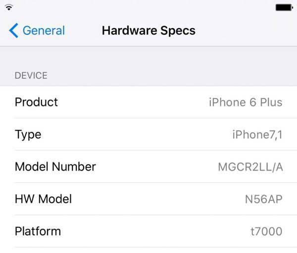 如何查看iPhone6s硬件規格?HardwareSpecs幫你搞定 如何查看iPhone6s硬件規格?HardwareSpecs幫你搞定