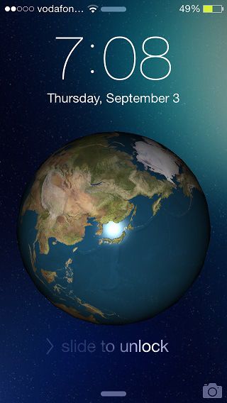 Earth Lockscreen :讓iPhone鎖屏界面多些趣味 Earth Lockscreen :讓iPhone鎖屏界面多些趣味