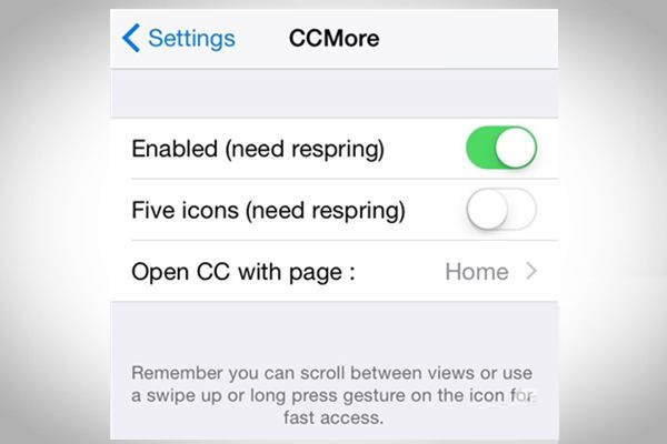 巧用CCMore插件:讓控制中心應用更快捷 巧用CCMore插件:讓控制中心應用更快捷